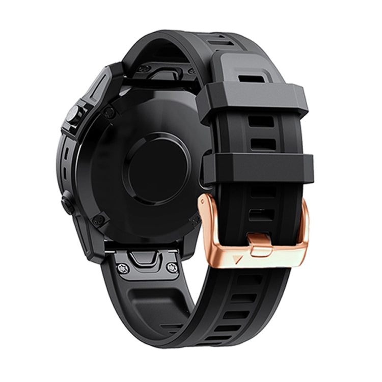 20mm Rose Gold Buckle Silicone Strap, Series 1