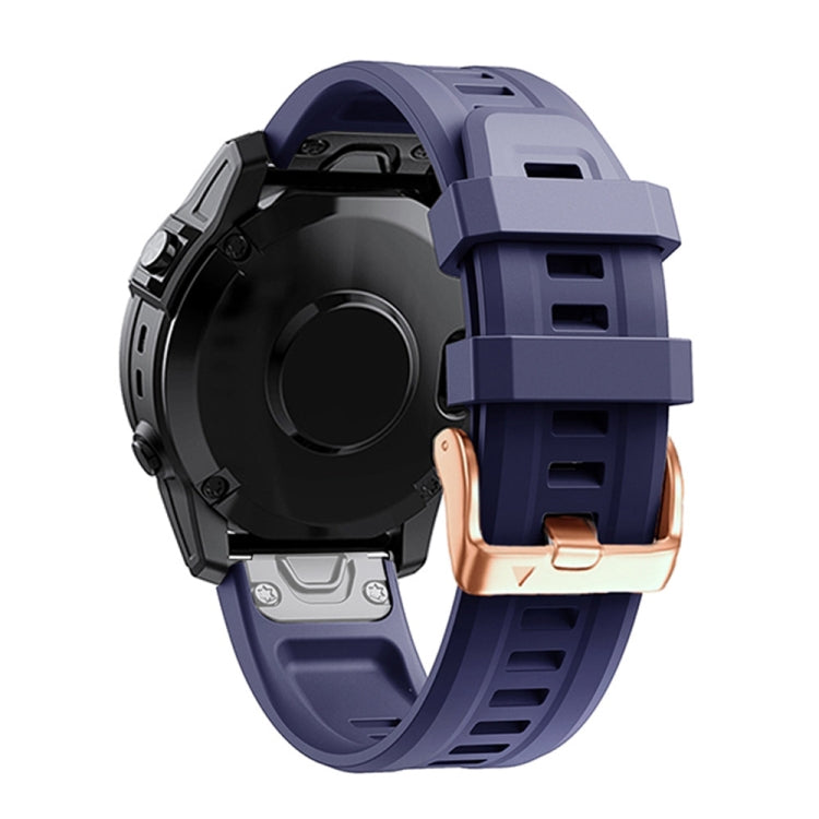 20mm Rose Gold Buckle Silicone Strap, Series 1