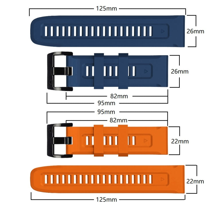 22mm Silicone Sport Pure Color Strap, Series 1-Reluova