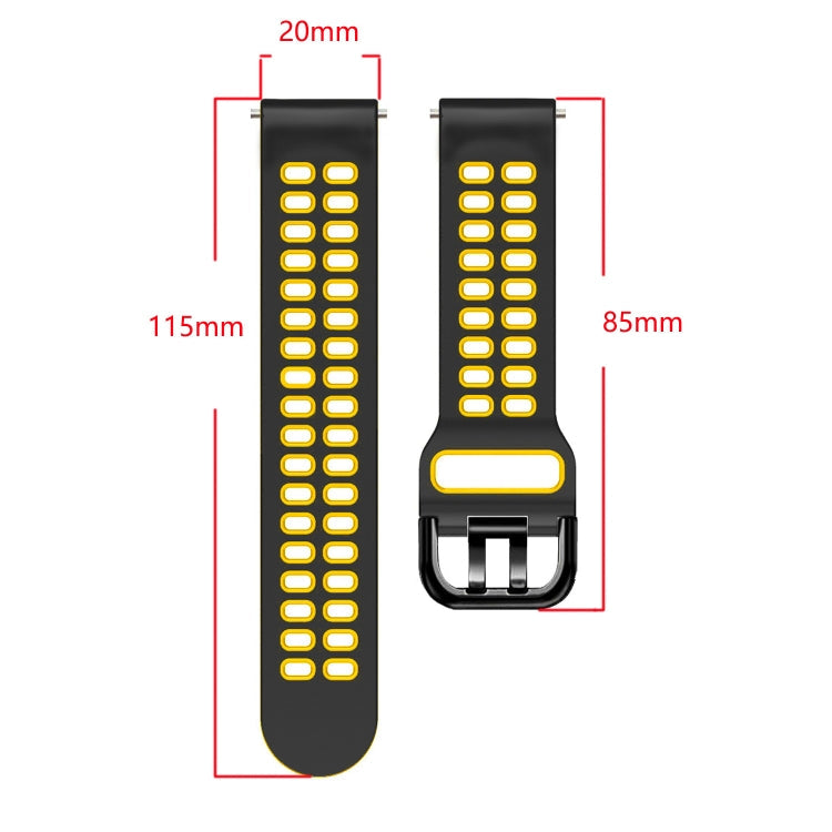 20mm Mixed-color Silicone Strap, Series 1