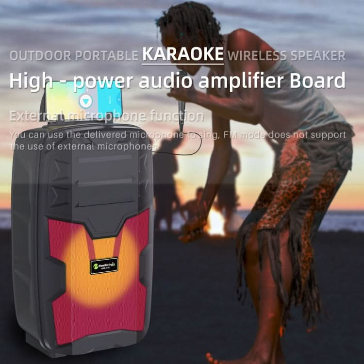 NewRixing NRG401C Outdoor Portable Karaoke Wireless Speaker High-Power Audio Amplifier