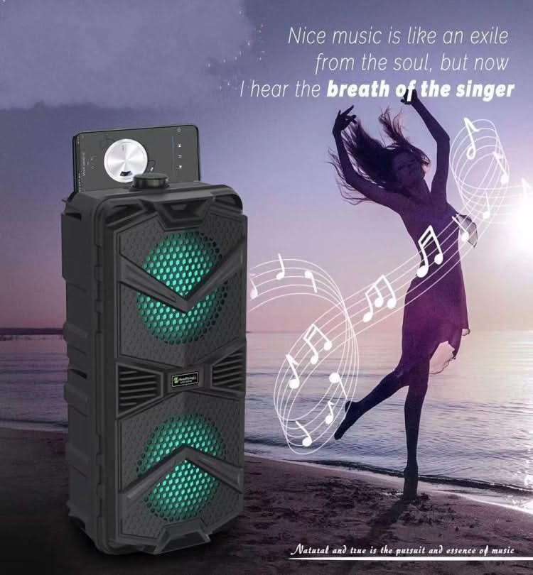 NewRixing NRG5501B Outdoor Portable Karaoke Wireless Speaker 16W Audio Amplifier