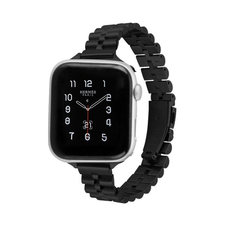 Half-Round Three-Bead Metal Watch Band For Apple Watch Series