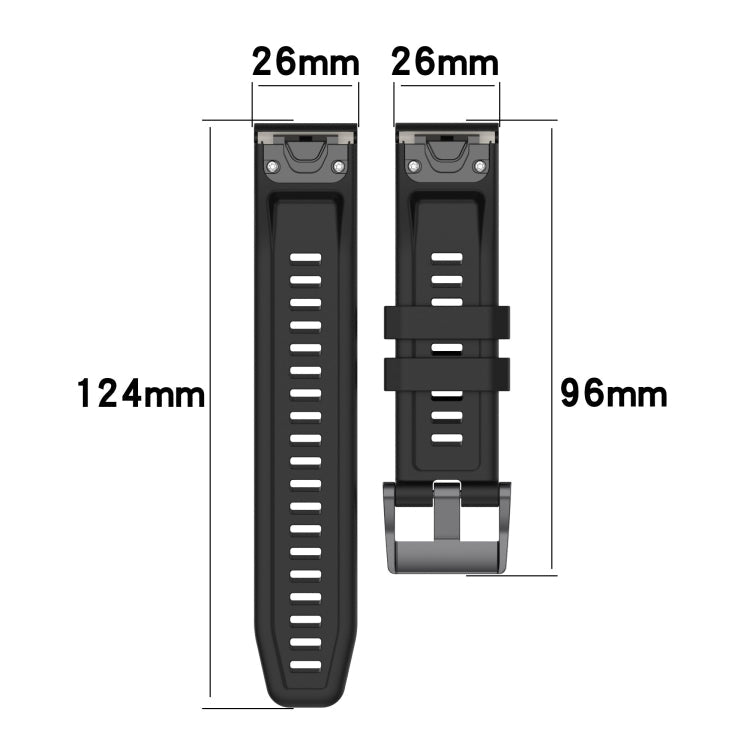 26mm Silicone Sport Pure Color Watch Band, Series 1-Reluova