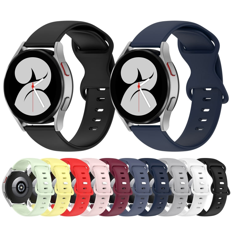 20mm Solid Color Silicone Watch Band, Series 1