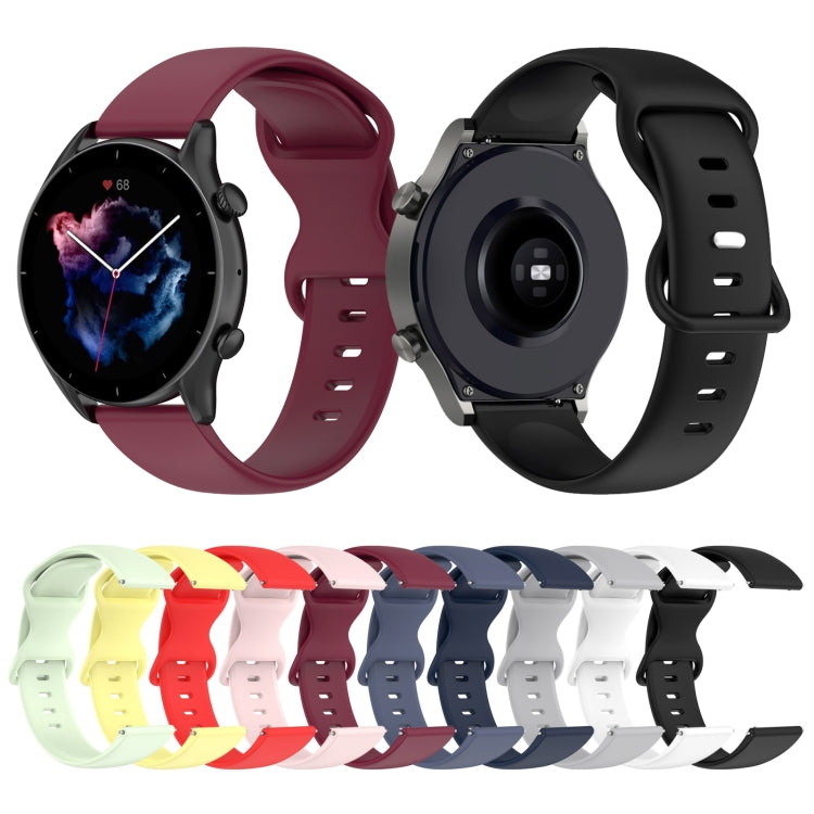 22mm Solid Color Silicone Watch Band, Series 2-Reluova