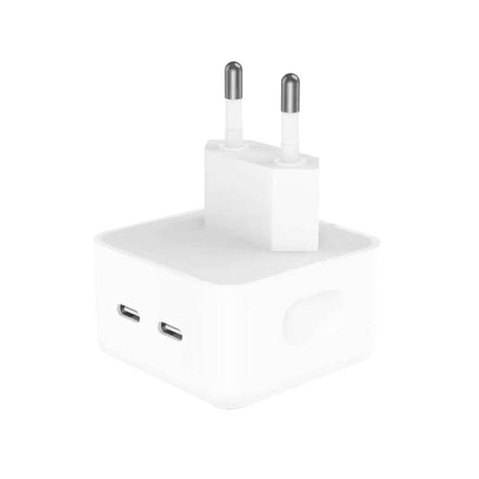 PD 35W Dual USB-C / Type-C Ports Charger for iPhone / iPad Series, EU Plug