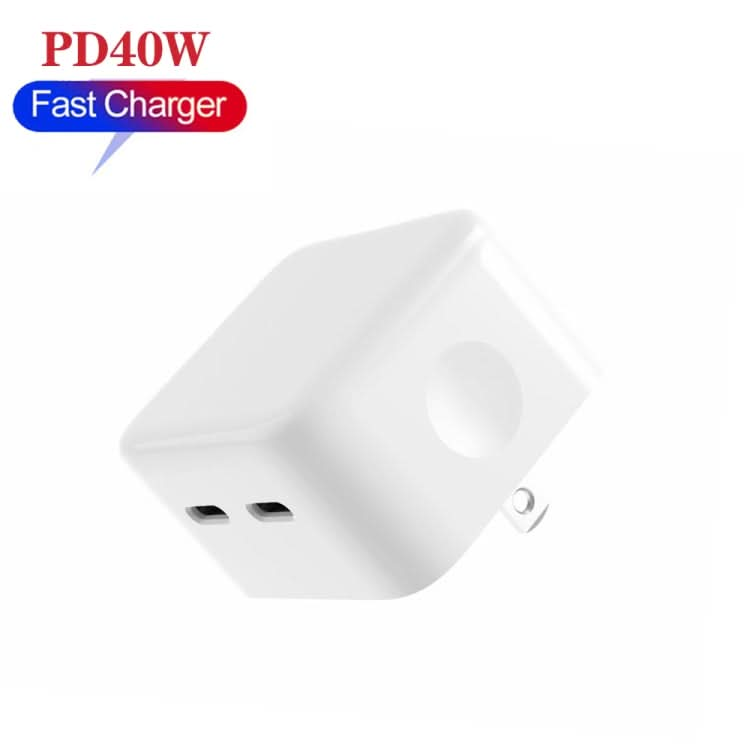 SDC-40W Dual PD USB-C / Type-C Charger for iPhone / iPad Series,