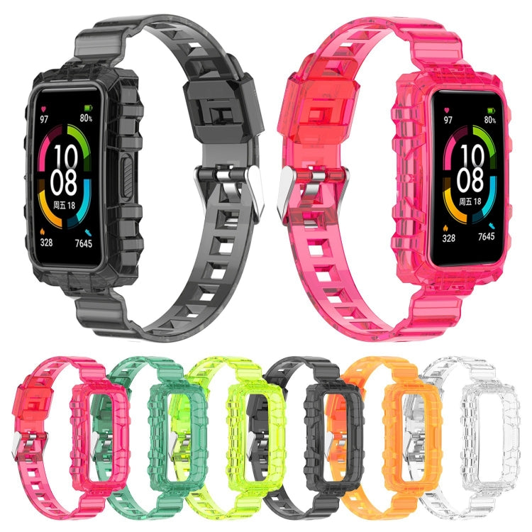 One-Piece Transparent Silicone Watch Band My Store