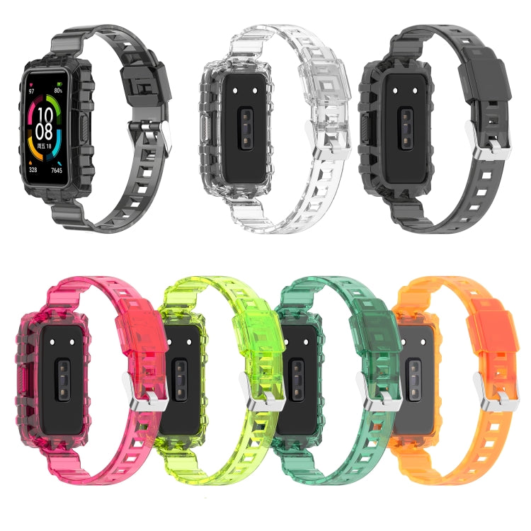 One-Piece Transparent Silicone Watch Band My Store