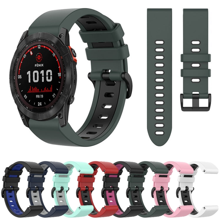 26mm Silicone Sports Two-Color Watch Band, Series 3-Reluova