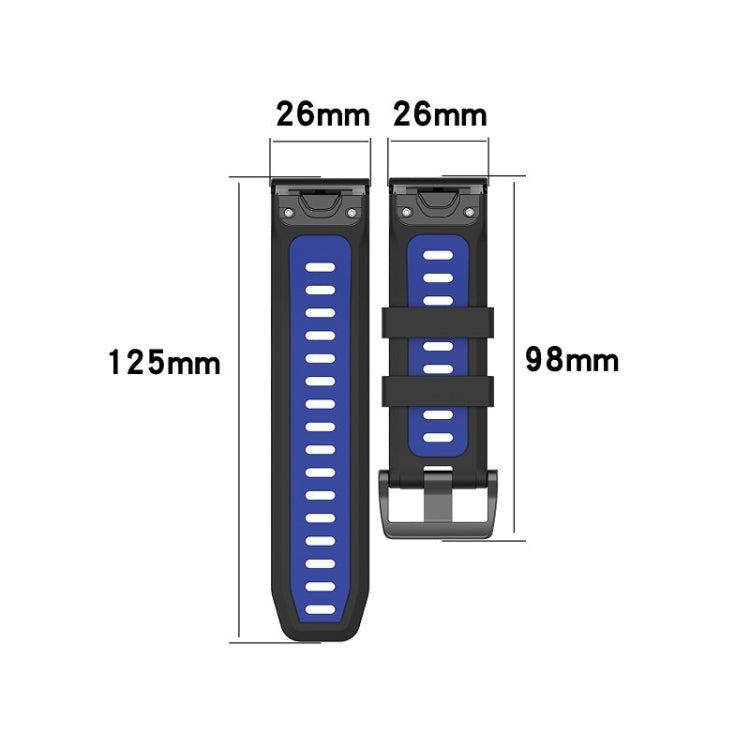 26mm Silicone Sports Two-Color Watch Band, Series 3-Reluova