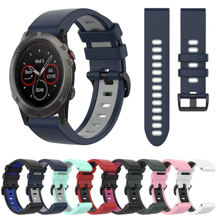 26mm Silicone Sports Two-Color Watch Band, Series 3-Reluova