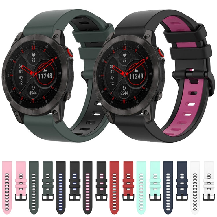 22mm Silicone Sports Two-Color Watch Band, Series 3