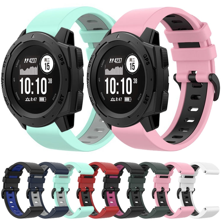 22mm Silicone Sports Two-Color Watch Band, Series 3