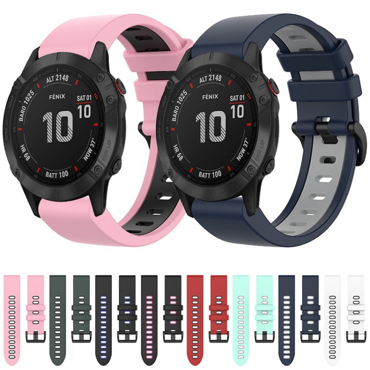 22mm Silicone Sports Two-Color Watch Band, Series 4