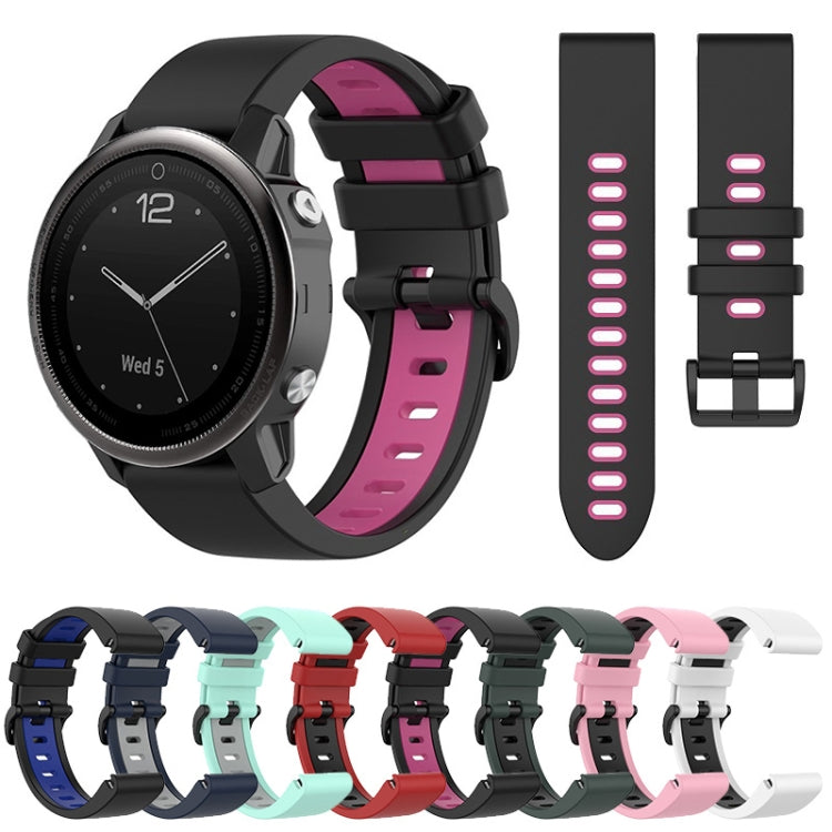 22mm Silicone Sports Two-Color Watch Band, Series 3