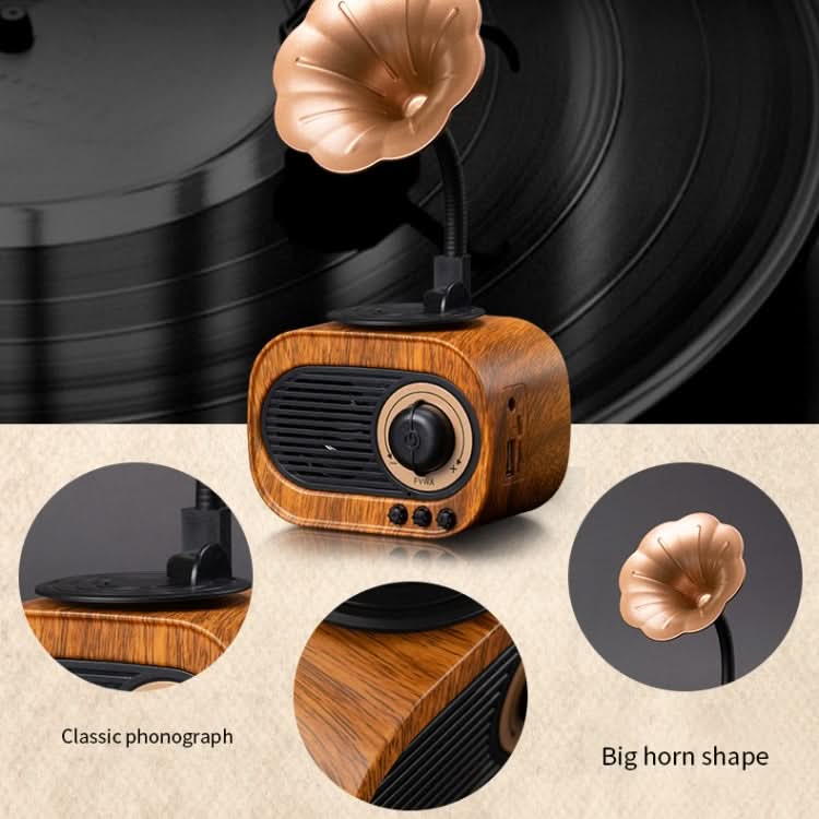 B5 Retro Phonograph Design Portable Wireless Stereo Speaker