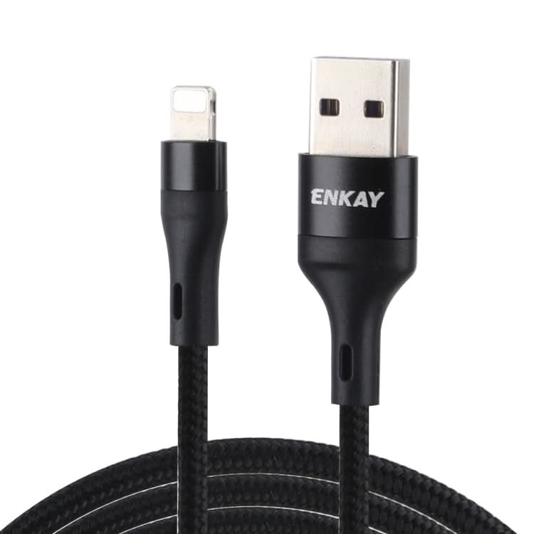 ENKAY ENK-CB118 1m USB 3.0 to 8 Pin 3A Fast Charging Sync Data Cable