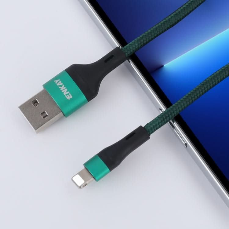 ENKAY ENK-CB118 1m USB 3.0 to 8 Pin 3A Fast Charging Sync Data Cable