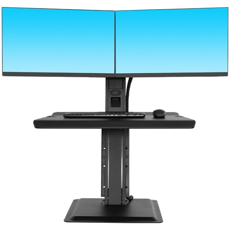 NORTH BAYOU NB L100 Sit-Stand Workstation Desk Table Clamp Dual LCD Monitor Mount For 22-27 inch