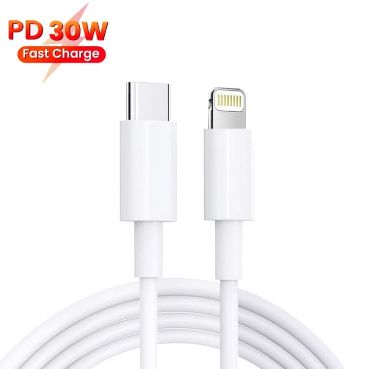 PD 35W Dual USB-C / Type-C Ports Charger with Type-C to 8 Pin Data Cable, US Plug