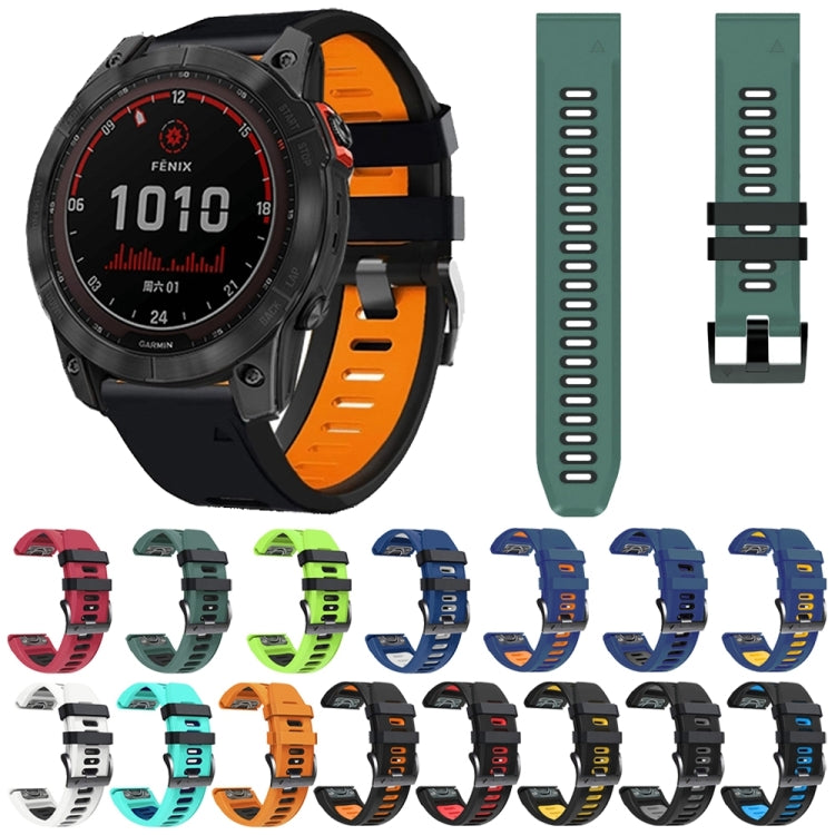 26mm Silicone Sports Two-Color Watch Band, Series 5