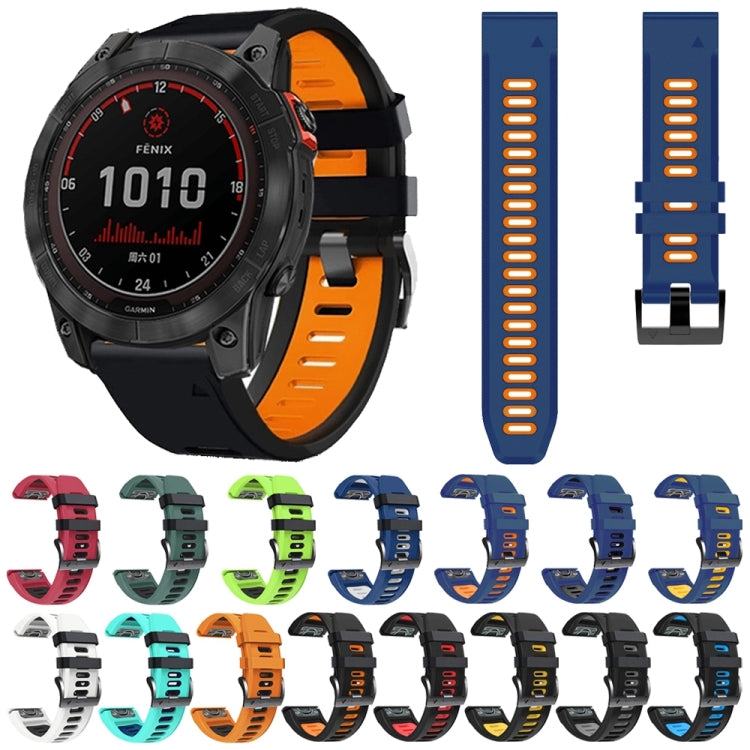 26mm Silicone Sports Two-Color Watch Band, Series 3