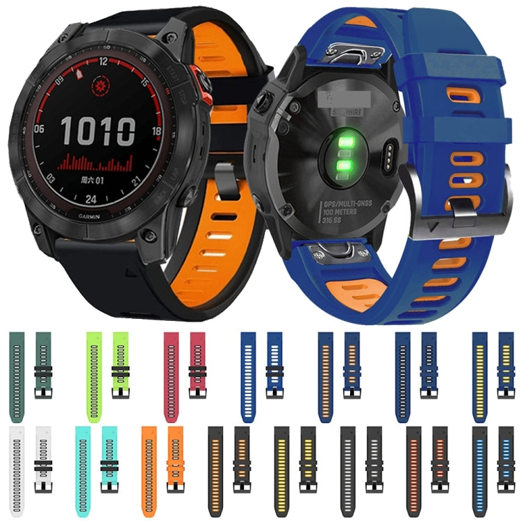 22mm Silicone Sports Two-Color Watch Band, Series 3