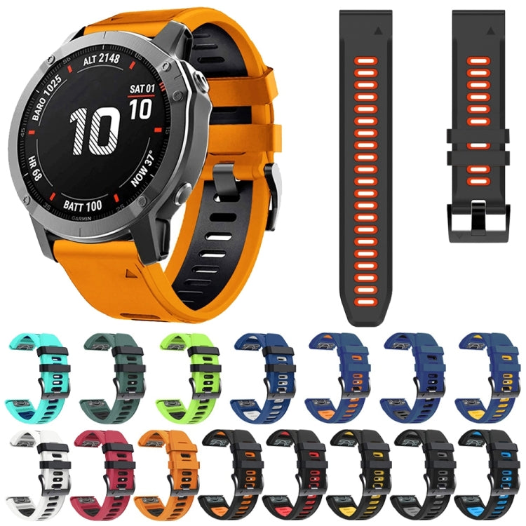 22mm Silicone Sports Two-Color Watch Band, Series 3