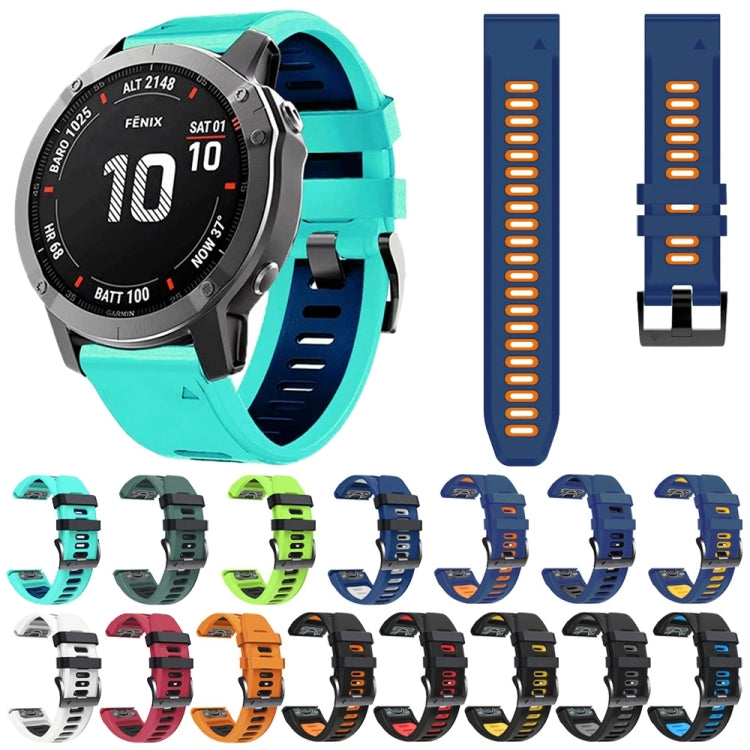 22mm Silicone Sports Two-Color Watch Band, Series 5