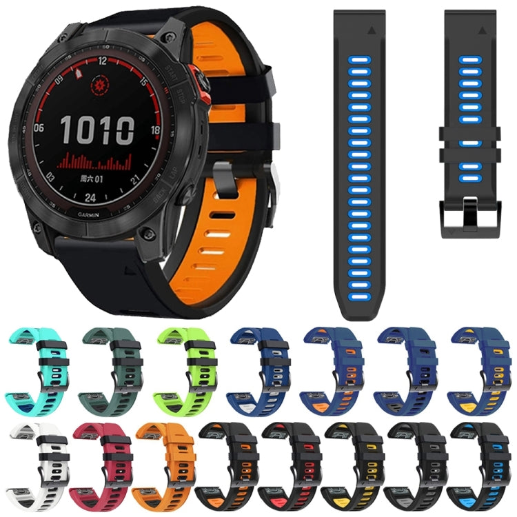 22mm Silicone Sports Two-Color Watch Band, Series 2