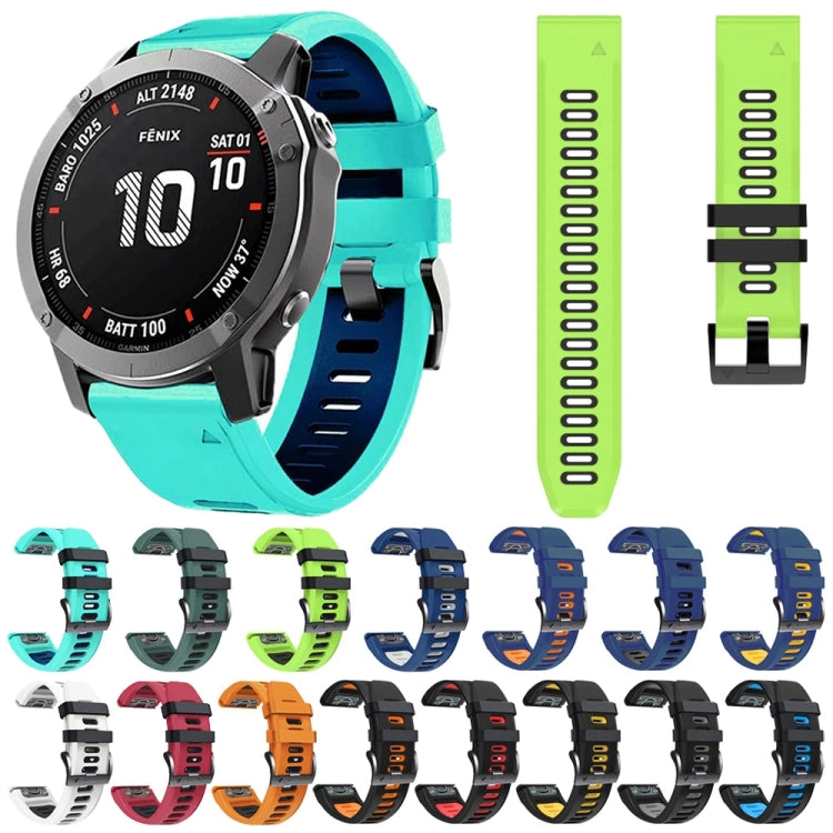 22mm Silicone Sports Two-Color Watch Band, Series 4