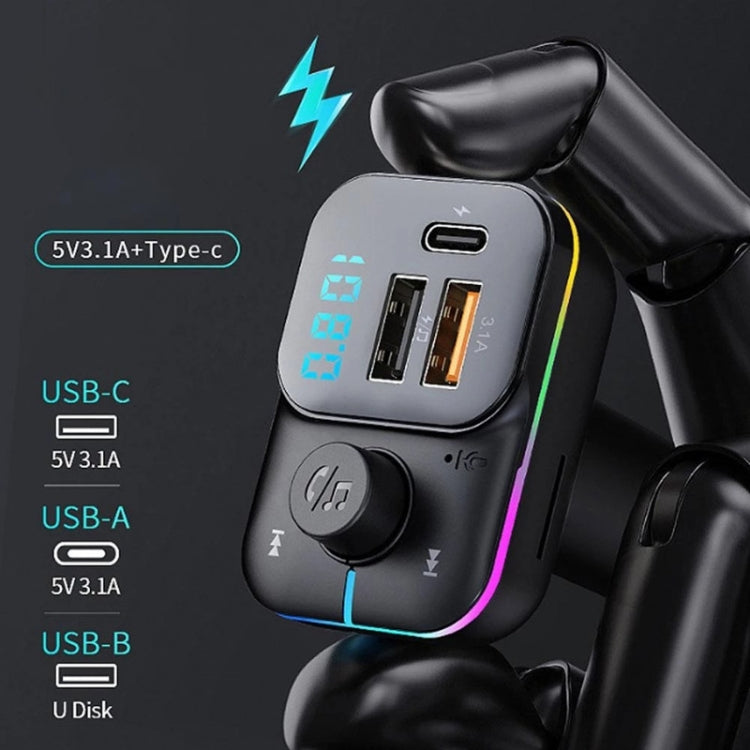 C24 Car Bluetooth MP3 Player Fast Charging FM Transmitter Wireless Handsfree ÎҵÄÉ̵ê