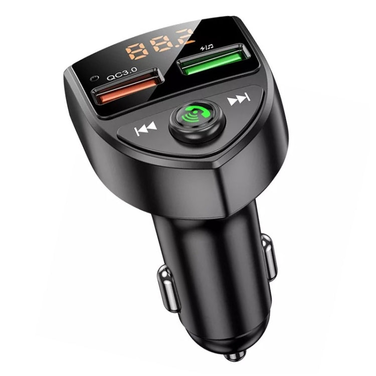 C8 Car  U Disk Bluetooth Player Fm Transmitter  QC3.0 Dual USB Ports Fast Charging ÎҵÄÉ̵ê