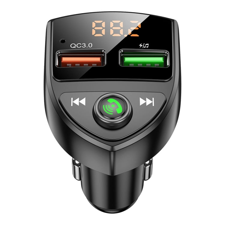 C8 Car  U Disk Bluetooth Player Fm Transmitter  QC3.0 Dual USB Ports Fast Charging ÎҵÄÉ̵ê