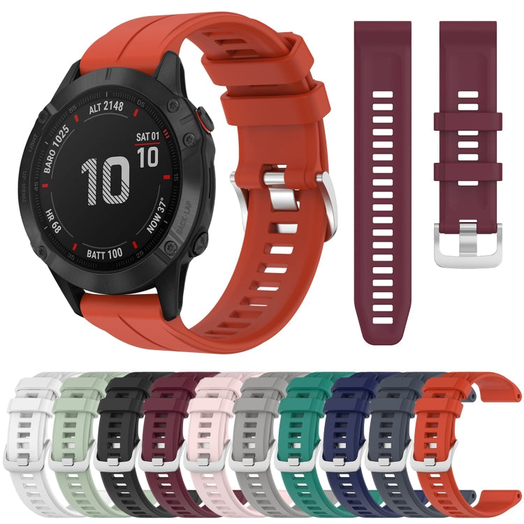 22mm Solid Color Silicone Watch Band, Series 5