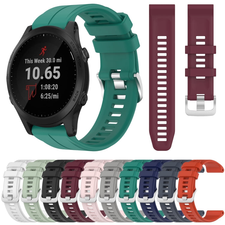 22mm Solid Color Silicone Watch Band, Series 2