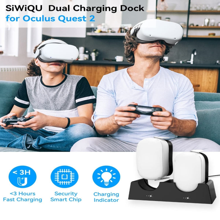 For Oculus Quest 2 VR Charging Stand VR Accessories Host Storage Bracket Double Charging Stand My Store