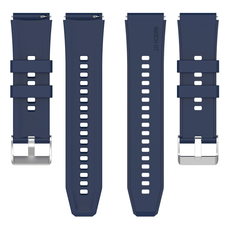 Protruding Head Silicone Strap Silver Buckle, Series 6