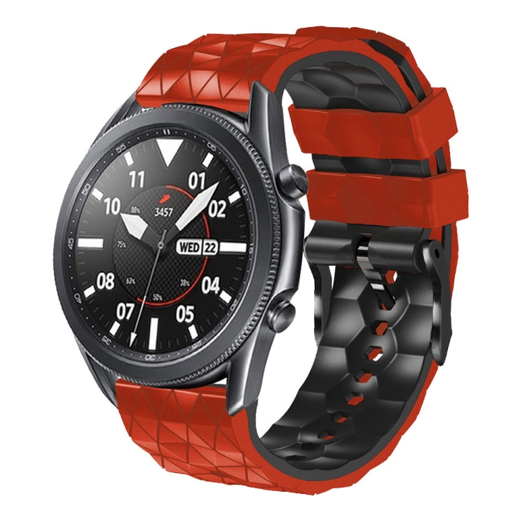 22mm Football Pattern Two-Color Silicone Strap, Series 4