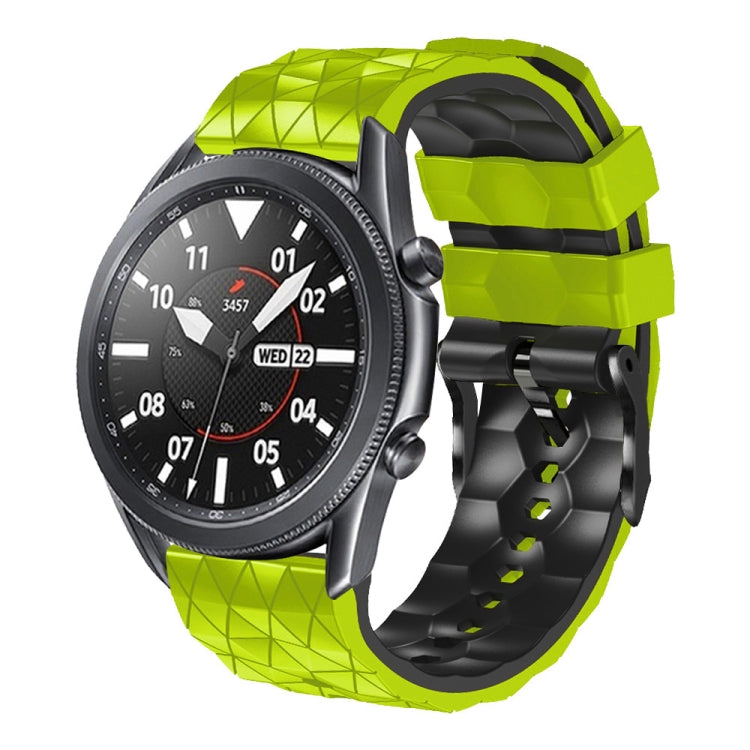 22mm Football Pattern Two-Color Silicone Strap, Series 4