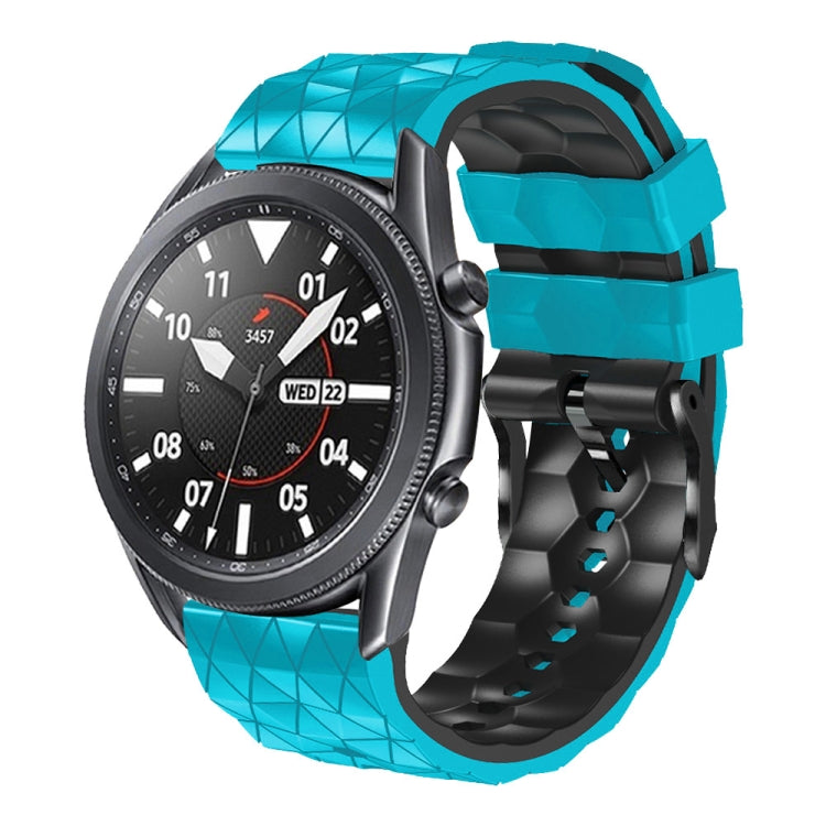 22mm Football Pattern Two-Color Silicone Strap, Series 4