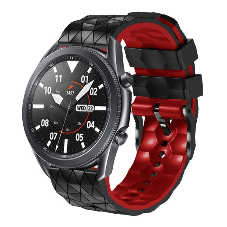 22mm Football Pattern Two-Color Silicone Strap, Series 3