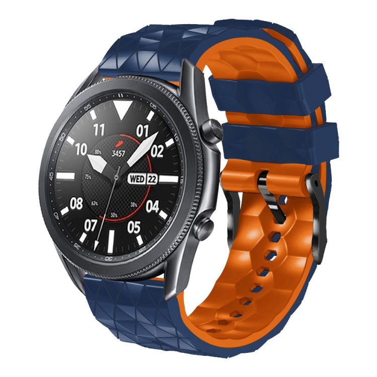 22mm Football Pattern Two-Color Silicone Strap, Series 3