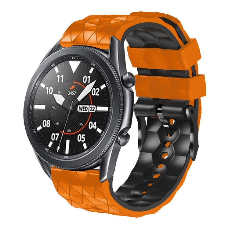 22mm Football Pattern Two-Color Silicone Strap, Series 3