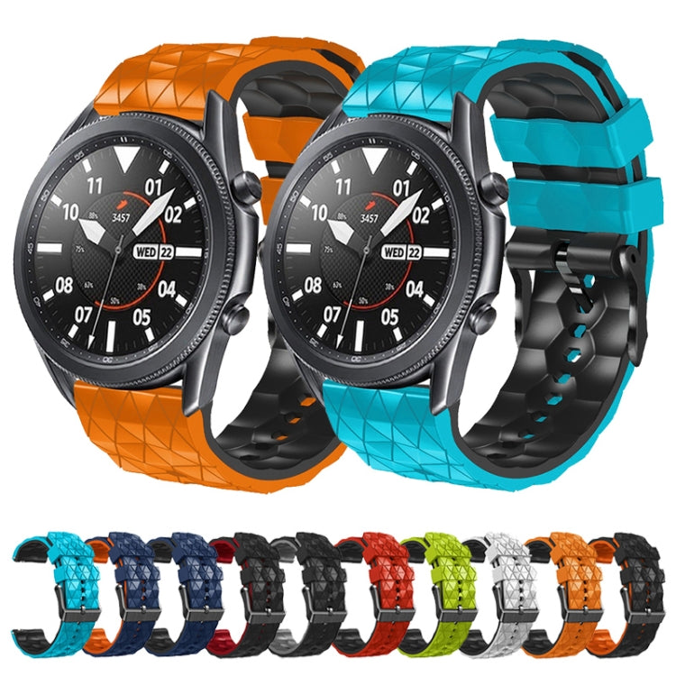 22mm Football Pattern Two-Color Silicone Strap, Series 1