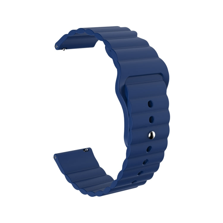 22mm Corrugated Silicone Watch Band-Reluova