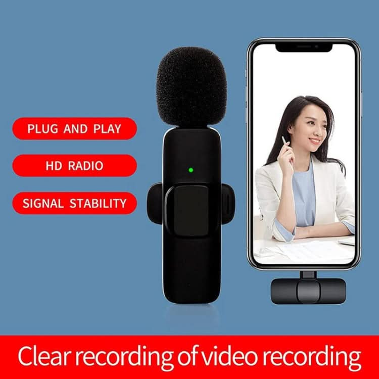 K9 Wireless Clip-on Auto-Sync Noise Cancelling Live Mini Microphone with 8-Pin Receiver My Store