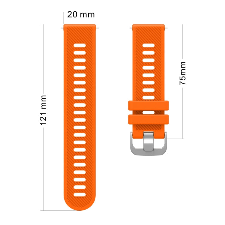 20mm Silicone Twill Watch Band, Series 5-Reluova